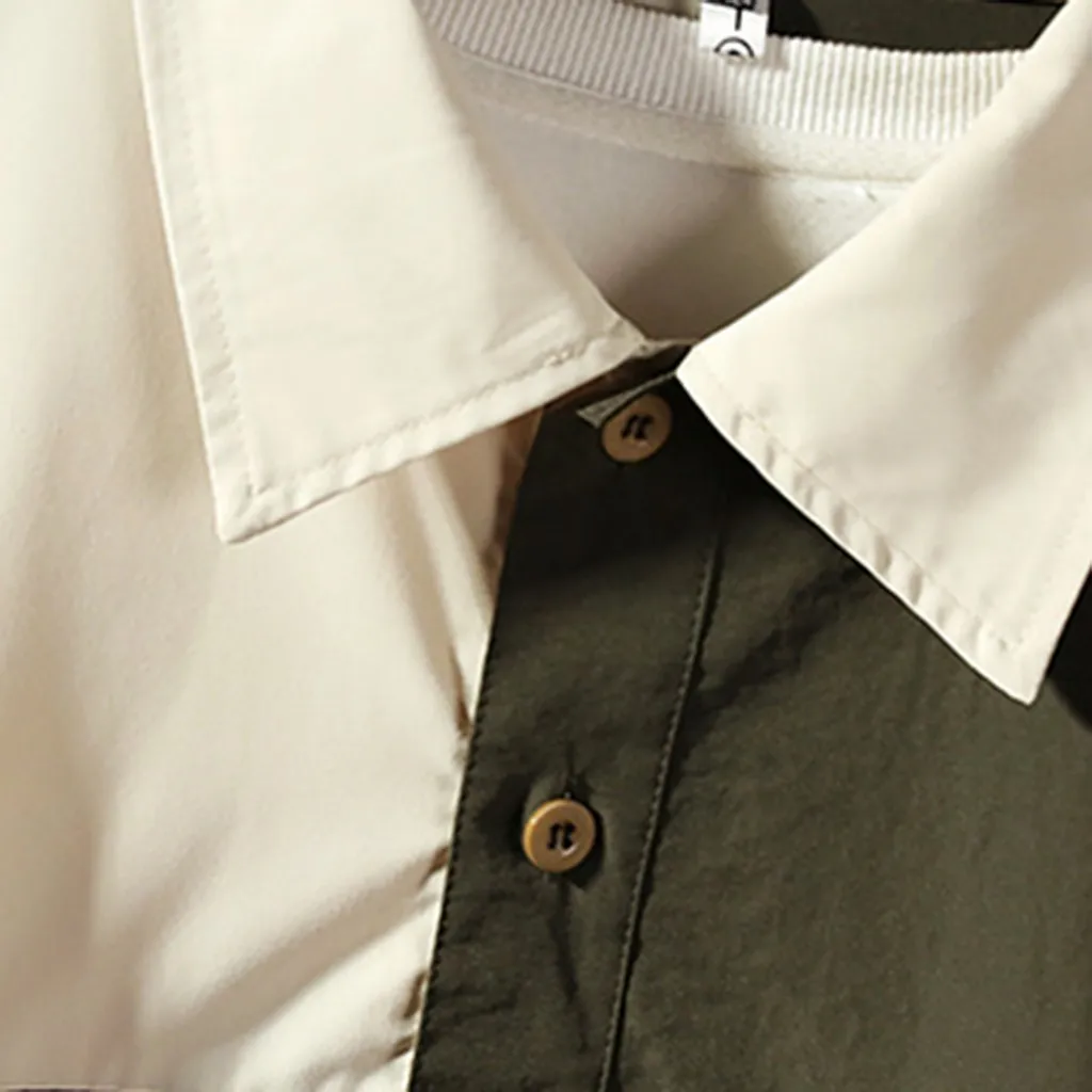 Men's New Style Fashion Large-Size Stitching Coat Stitched Collar Coat Windbreaker Autumn Hip Hop Streetwear neutral Casual Y820
Men's New Style Fashion Large-Size Stitching Coat Stitched Collar Coat Windbreaker Autumn Hip Hop Streetwear neutral Casual Y820