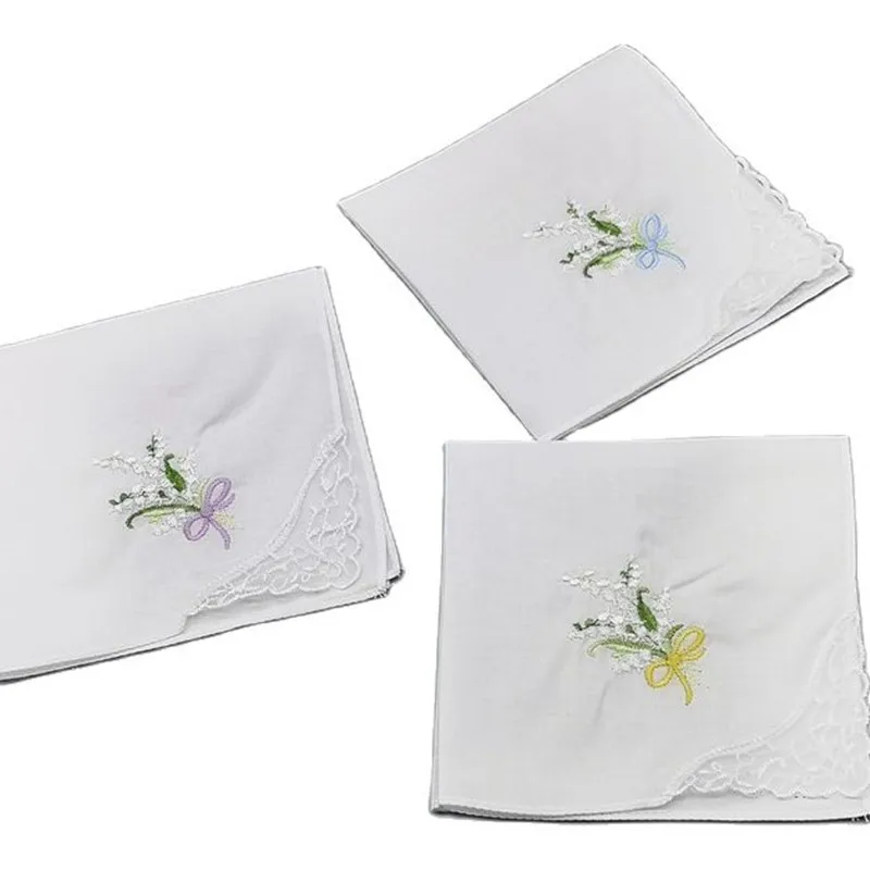 3pcs Embroidery Flower White Handkerchiefs Ladies Lace Handkerchief Women Cotton Towels chustki zakdoek fazzoletto mouchoir H09
3pcs Embroidery Flower White Handkerchiefs Ladies Lace Handkerchief Women Cotton Towels chustki zakdoek fazzoletto mouchoir H09