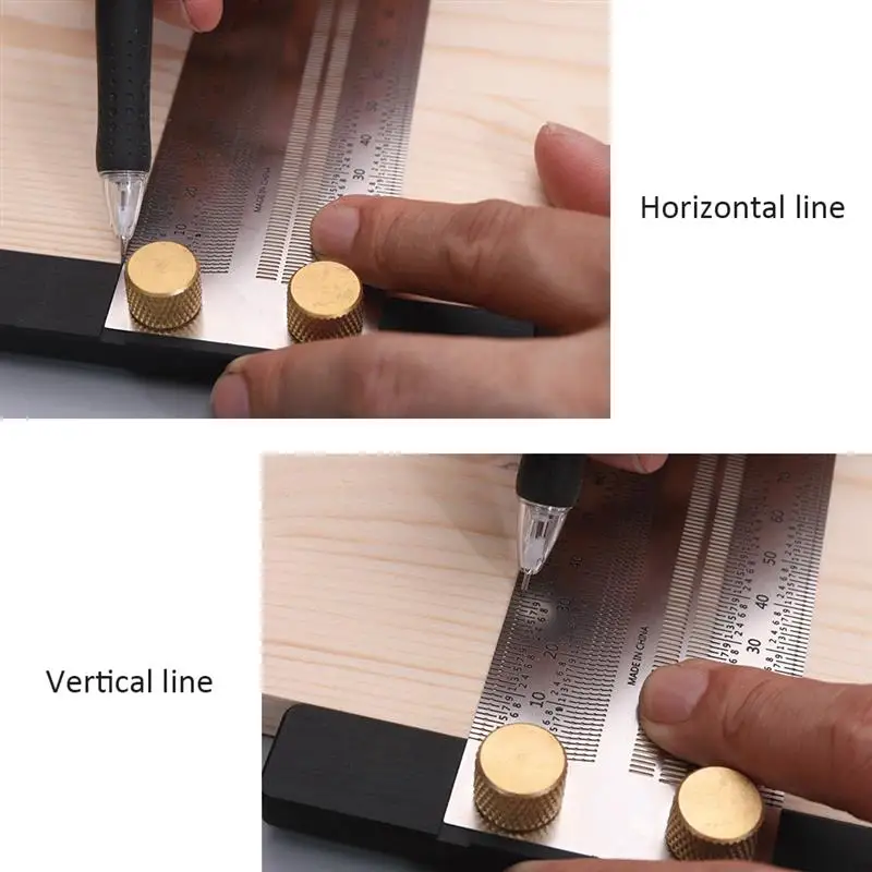 High-Precision Scale Ruler 180/200/300/400MM Stainless Steel T-Type Hole Ruler Mark Line Gauge And Carpenter Measuring Tool
High-Precision Scale Ruler 180/200/300/400MM Stainless Steel T-Type Hole Ruler Mark Line Gauge And Carpenter Measuring Tool