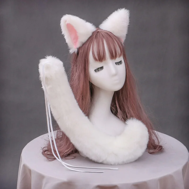 Lovely Fur Animal Tail Furry Wolf Fox Ear Headband Cosplay Carnival Halloween Costume Props Women Christmas Jewelry Accessories 
Lovely Fur Animal Tail Furry Wolf Fox Ear Headband Cosplay Carnival Halloween Costume Props Women Christmas Jewelry Accessories
