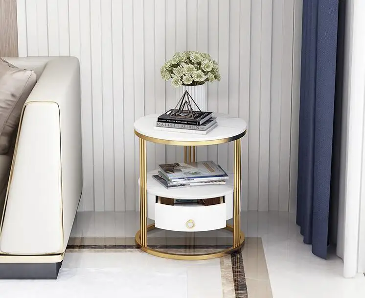 Роскошный двойной прикроватный столик в стиле рок, простой современный круглый прикроватный шкаф для хранения в спальне
Роскошный двойной прикроватный столик в стиле рок, простой современный круглый прикроватный шкаф для хранения в спальне