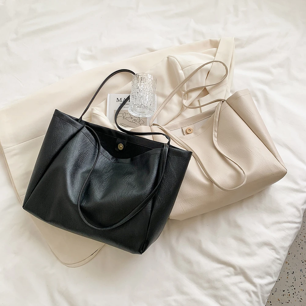 Fashion Women PU Leather Shoulder Bags Solid Color Shopping Bag Casual All-match Ladies Large Capacity Tote Handbags
Fashion Women PU Leather Shoulder Bags Solid Color Shopping Bag Casual All-match Ladies Large Capacity Tote Handbags