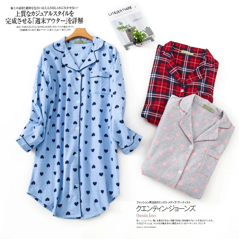 Women's Plus Size Nightdress 100% Brushed Cotton Nightgown Flannel Boyfriend Nightshirt Autumn Winter Print Cartoon Sleepwear
Women's Plus Size Nightdress 100% Brushed Cotton Nightgown Flannel Boyfriend Nightshirt Autumn Winter Print Cartoon Sleepwear