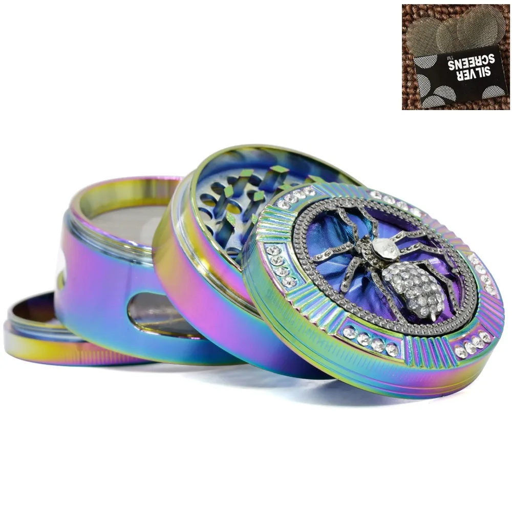 4 Layers 63mm Smoke grinder Ice blue diamonds colorful style Herb Spice herb Grinders Tobacco Cigarette Accessories
4 Layers 63mm Smoke grinder Ice blue diamonds colorful style Herb Spice herb Grinders Tobacco Cigarette Accessories