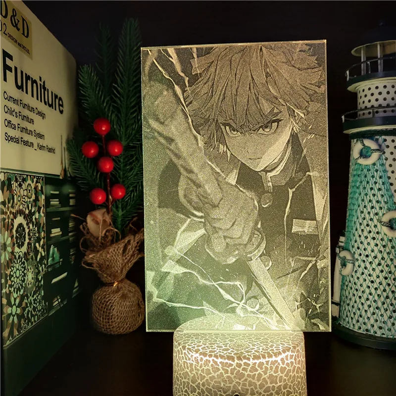 Demon Slayer Zenitsu 3D ANIME LAMP Nightlights 7 Color Changing Kimetsu No Yaiba Lampara Led For Bedroom Decor
Demon Slayer Zenitsu 3D ANIME LAMP Nightlights 7 Color Changing Kimetsu No Yaiba Lampara Led For Bedroom Decor