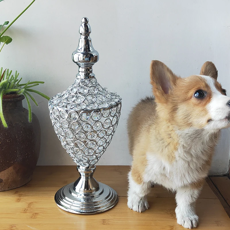 Stock Silver Crystal jar Home decoration with transparent crystal storage jar candy jar Luxury wedding center Christmas
Stock Silver Crystal jar Home decoration with transparent crystal storage jar candy jar Luxury wedding center Christmas