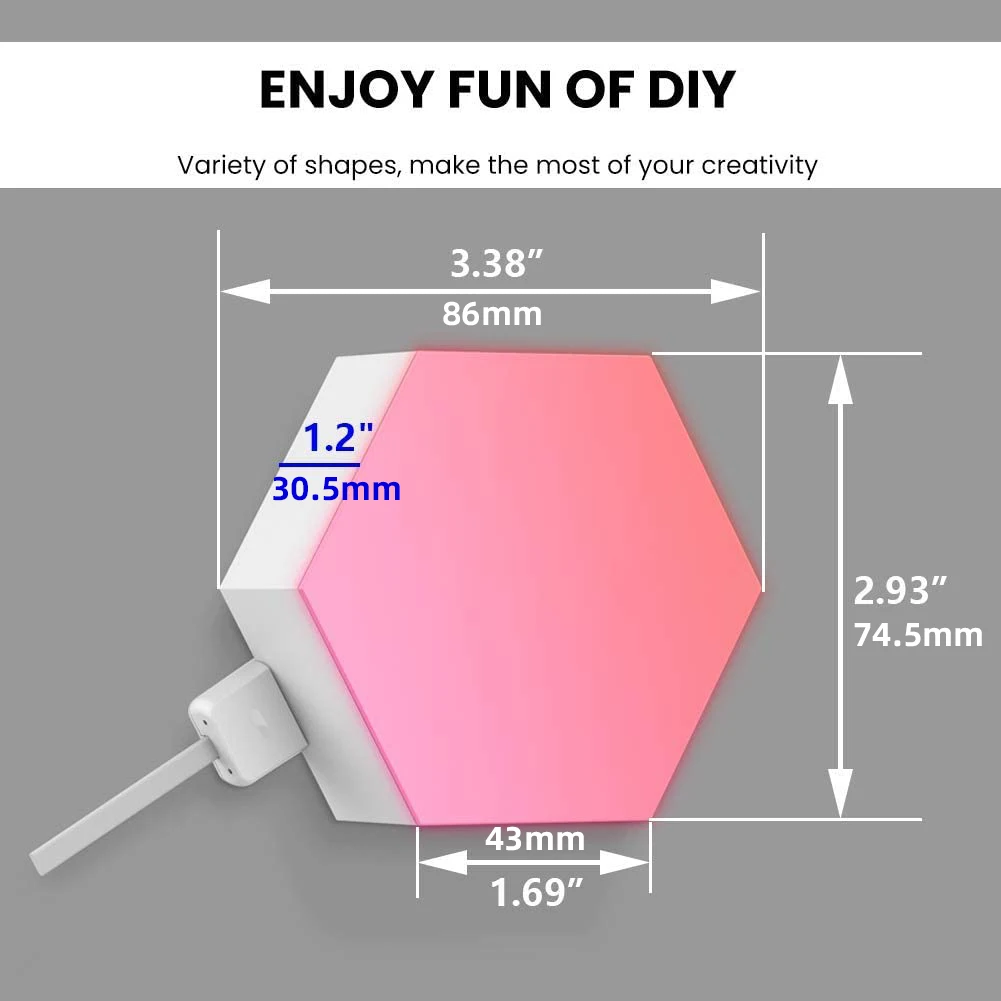 Lifesmart RGB LED Light Panels Cololight Plus 4/6/10pcs KIT Gaming/Wall Light Home Gadgets Gift Apple Homekit Alexa Google
Lifesmart RGB LED Light Panels Cololight Plus 4/6/10pcs KIT Gaming/Wall Light Home Gadgets Gift Apple Homekit Alexa Google