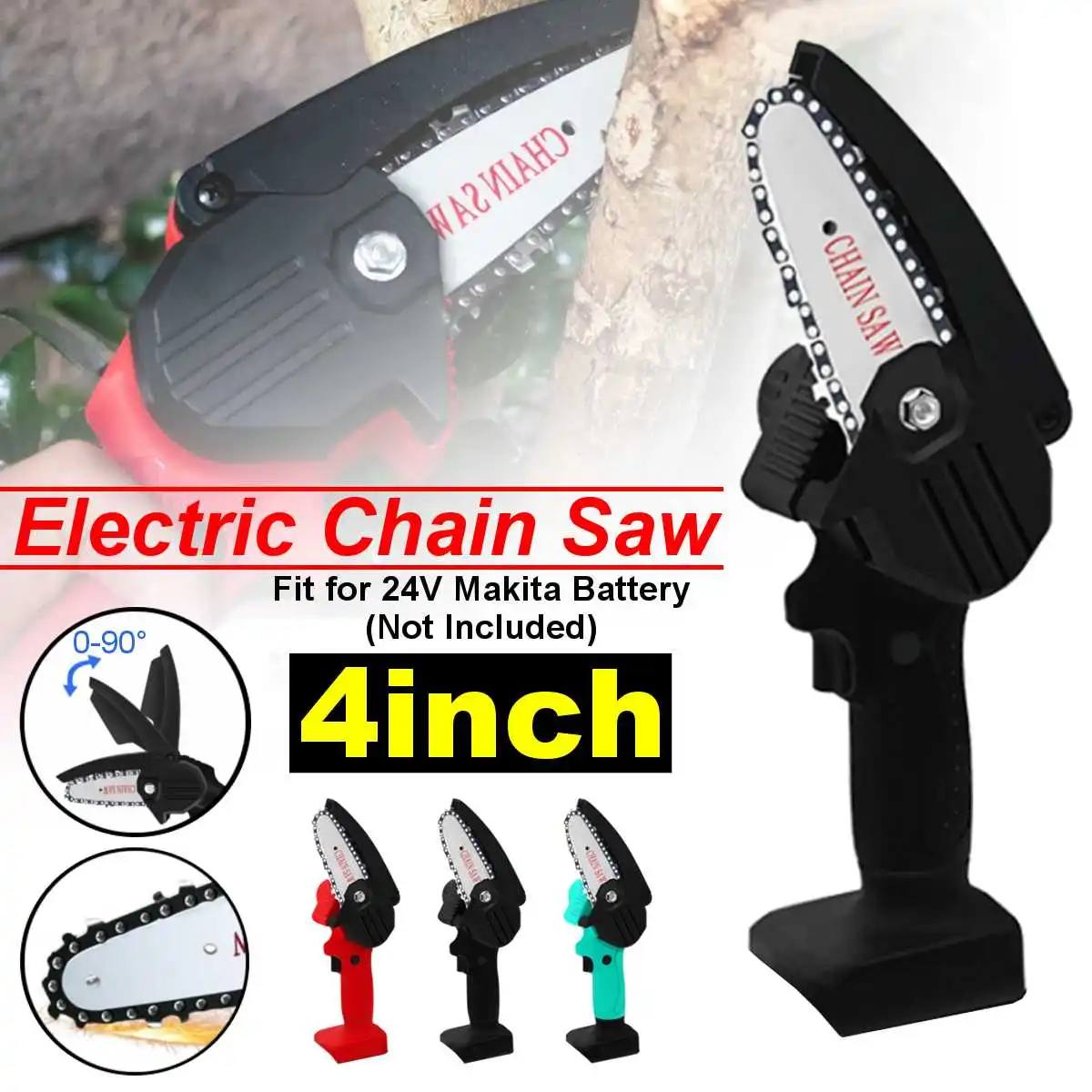 4 Inch Rechargeable Electric Saw Chainsaw 1500W Brushless Motor Woodworking Cutter Tool For Makita Battery
4 Inch Rechargeable Electric Saw Chainsaw 1500W Brushless Motor Woodworking Cutter Tool For Makita Battery