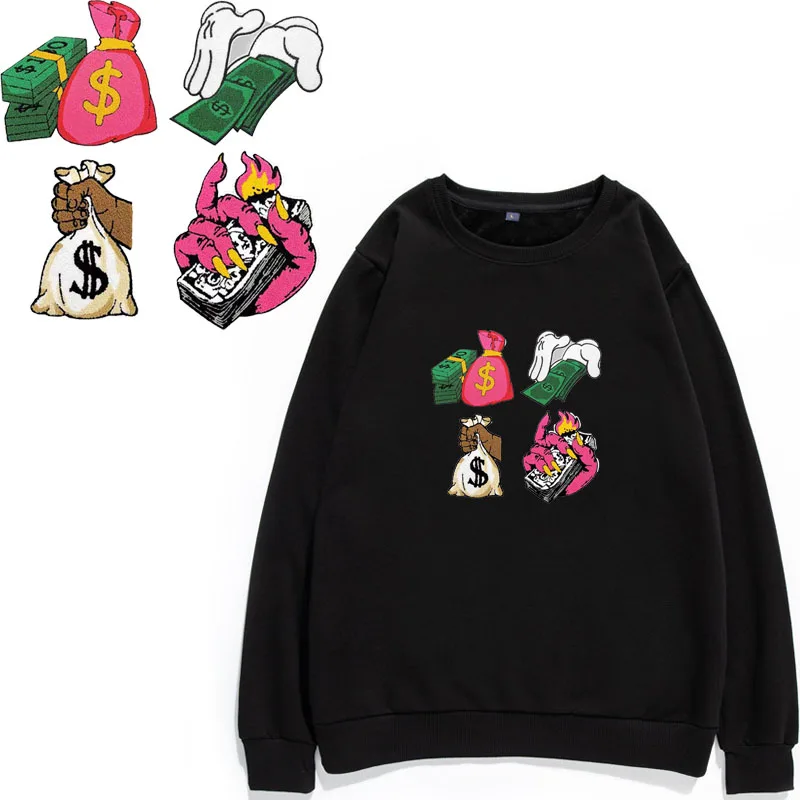 Chenille Money Bag Sew On Patches Logo Naszywki Na Ubrania Decoration Sewing Accessories Parches Termoadhesivos Para Ropa Badge
Chenille Money Bag Sew On Patches Logo Naszywki Na Ubrania Decoration Sewing Accessories Parches Termoadhesivos Para Ropa Badge