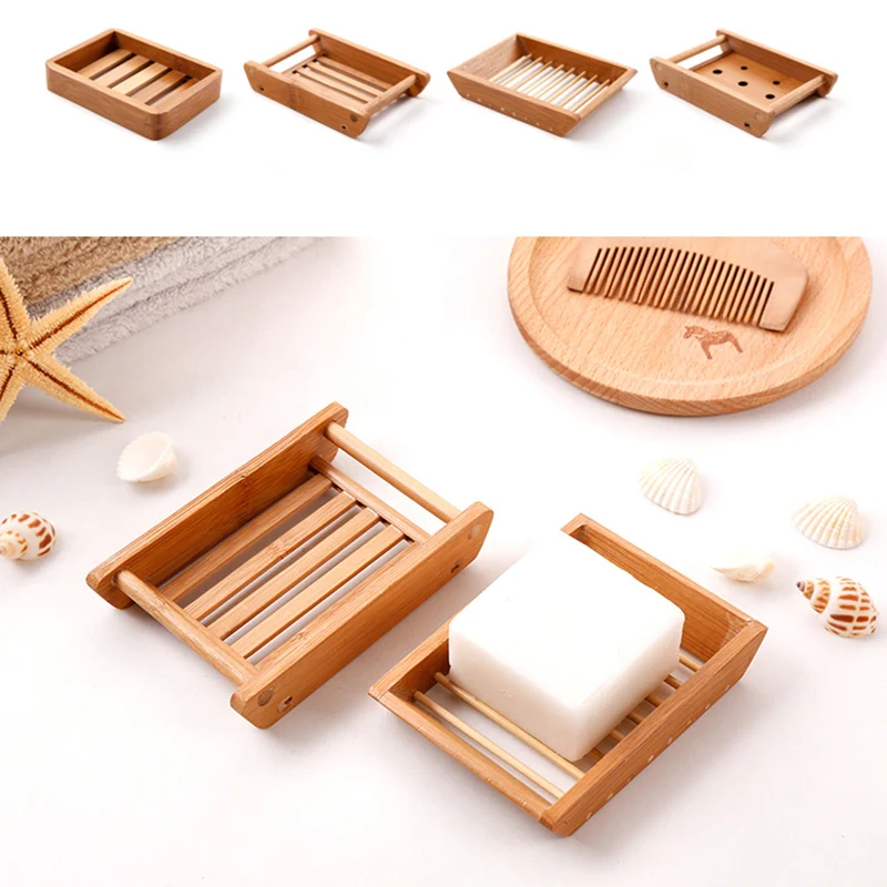 New Natural Wooden Soap Dish Wood Soap Tray Holder Storage Soap Rack Plate Box Container For Bath Shower Plate Bathroom Soapdish
New Natural Wooden Soap Dish Wood Soap Tray Holder Storage Soap Rack Plate Box Container For Bath Shower Plate Bathroom Soapdish