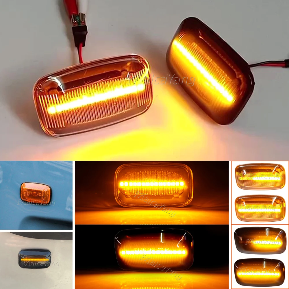 A Pair For Toyota Landcruiser Land cruiser 70 80 100 Series 1998-2007 Side Marker Lights Dynamic LED Turn Signal Lamp Indicator
A Pair For Toyota Landcruiser Land cruiser 70 80 100 Series 1998-2007 Side Marker Lights Dynamic LED Turn Signal Lamp Indicator