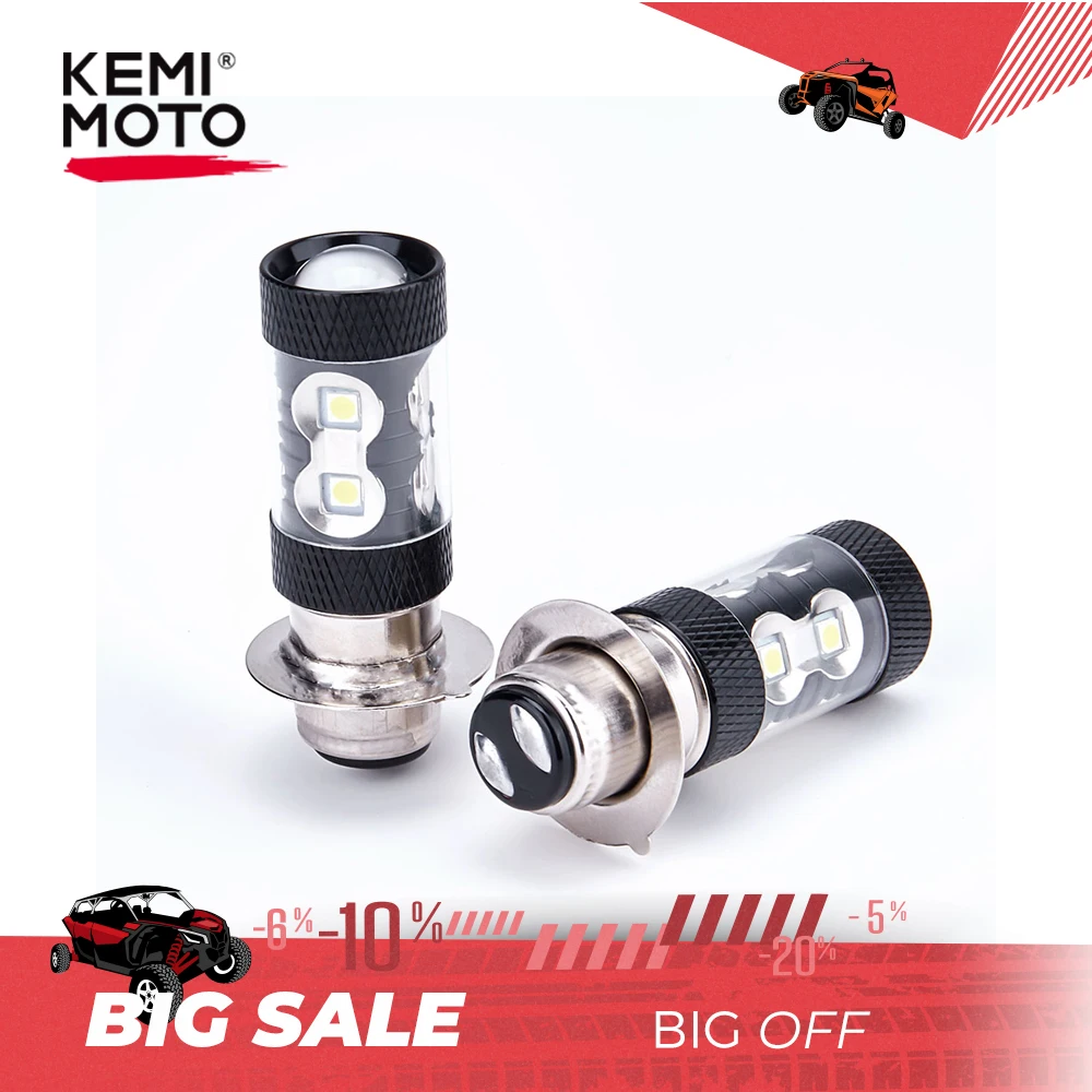 

Far Near Headlight Bulb ATV UTV KEMIMOTO For Honda ATC TRX 400 450 125 200 250 350 For Yamaha Raptor Blaster 200 YFZ 450