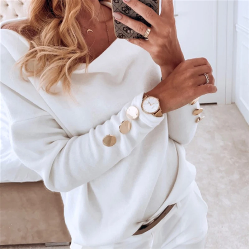 Autumn Winter Slash Neck Women T Shirt Cotton Polyester Ladies Spring Autumn Loose Casual Long Sleeve Causal Tops New Tshirt
Autumn Winter Slash Neck Women T Shirt Cotton Polyester Ladies Spring Autumn Loose Casual Long Sleeve Causal Tops New Tshirt