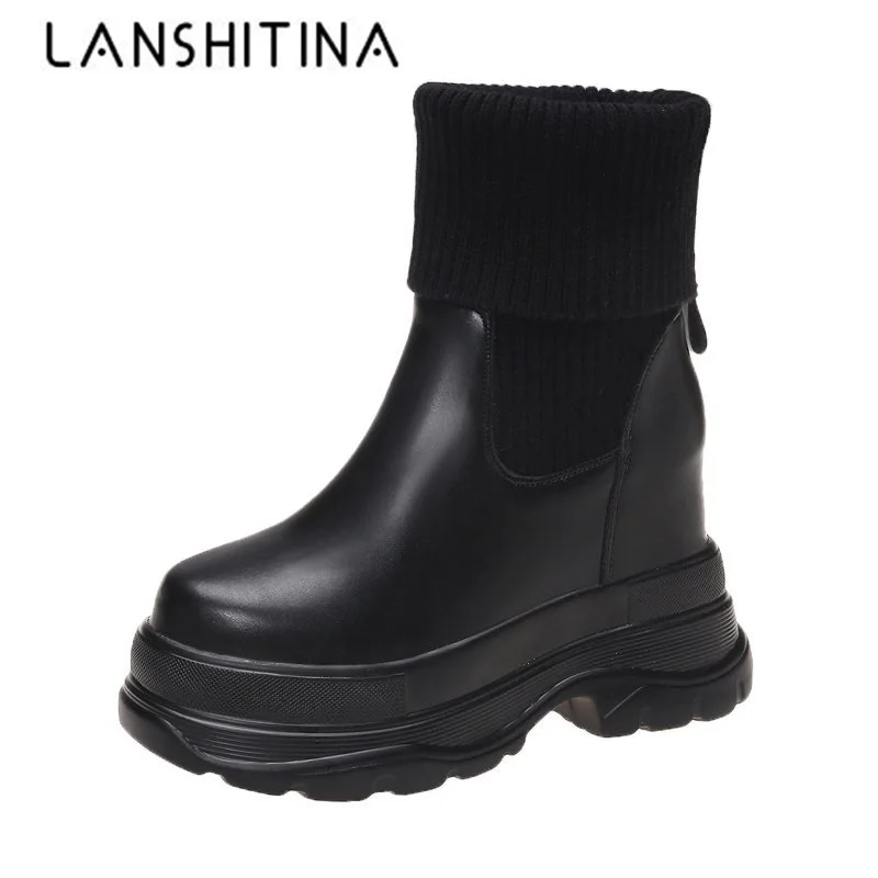 Leather Women's Winter Short Boots High Heels Shoes For Female Mid-Calf Boots 2020 Winter Warm Women Sock Shoes Botas Mujer 10cm
Leather Women's Winter Short Boots High Heels Shoes For Female Mid-Calf Boots 2020 Winter Warm Women Sock Shoes Botas Mujer 10cm