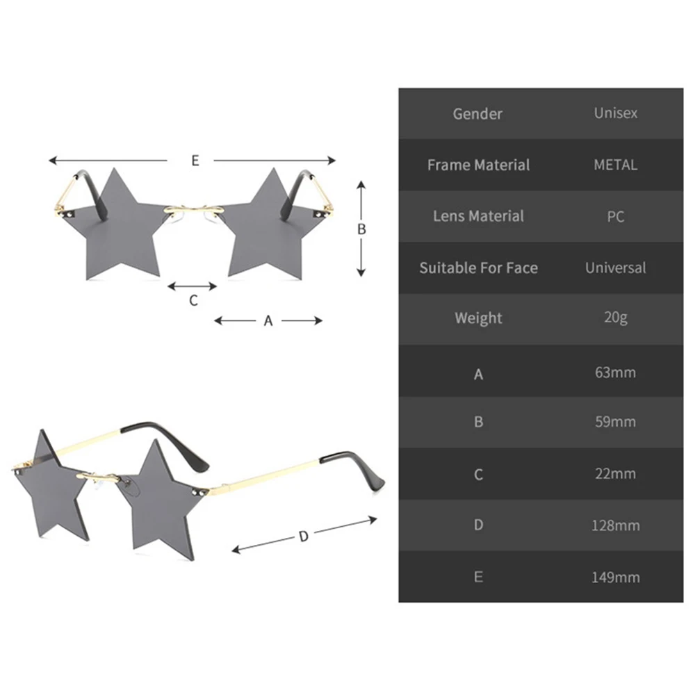 Vintage Sunglasses Women Star Mirror Rimless Sunglasses Men Frameless Trend Fashion Retro Sunglasses Eyewear Driver Goggles
Vintage Sunglasses Women Star Mirror Rimless Sunglasses Men Frameless Trend Fashion Retro Sunglasses Eyewear Driver Goggles
