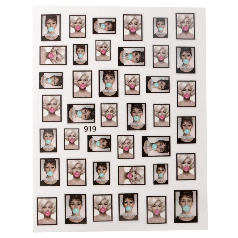 2021 New Nails Stickers French Nail Sexy Portrait Nails Art DIY Adhesive Vintage Stickers Manicure Accessories Tools Wholesale
2021 New Nails Stickers French Nail Sexy Portrait Nails Art DIY Adhesive Vintage Stickers Manicure Accessories Tools Wholesale
