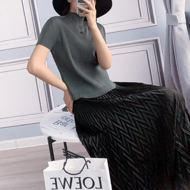 Pleated Skirt For Women Large Size 45-75KG 2020 Summer High Waist Thin Elastic Loose Miyake Pleated A-line Long Skirts Female
Pleated Skirt For Women Large Size 45-75KG 2020 Summer High Waist Thin Elastic Loose Miyake Pleated A-line Long Skirts Female