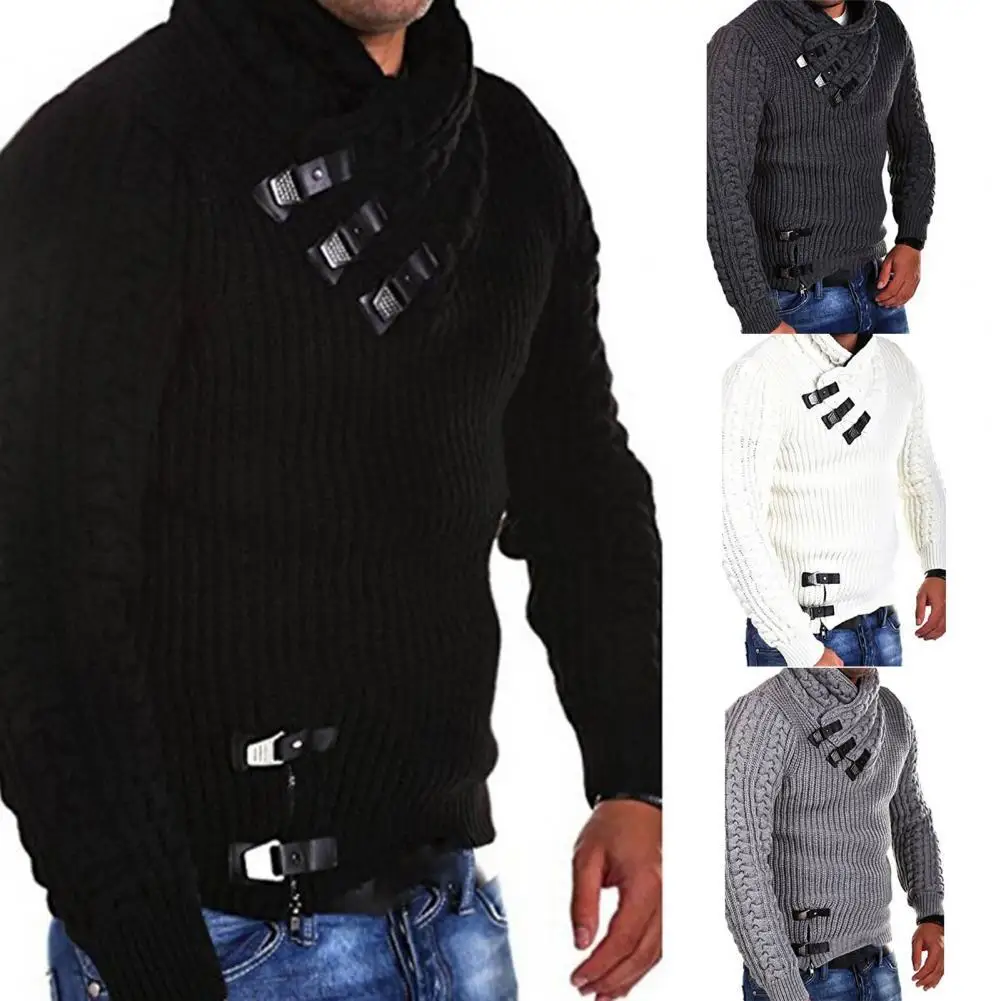 Men Sweater Twist Pattern Turtleneck Autumn Winter Buttons Pure Color Sweater Jumper Casual Streetwear Pullover Sweaters
Men Sweater Twist Pattern Turtleneck Autumn Winter Buttons Pure Color Sweater Jumper Casual Streetwear Pullover Sweaters