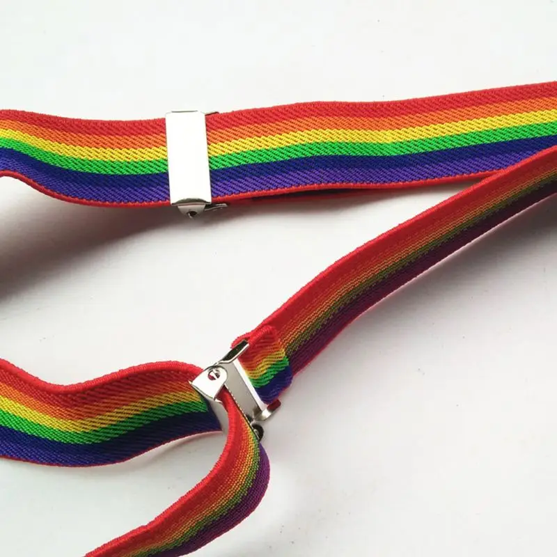 2021 New Colorful Striped Strap Rainbow Bib Pants Straps Clip Adult Unisex Suspenders Buckle Adjustable Shoulder Belt
2021 New Colorful Striped Strap Rainbow Bib Pants Straps Clip Adult Unisex Suspenders Buckle Adjustable Shoulder Belt