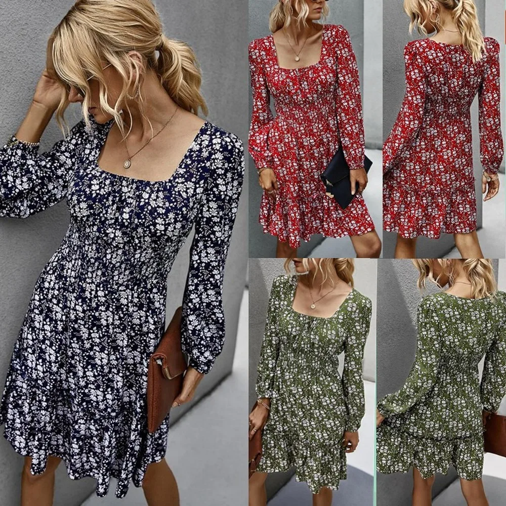 Vintage Print Dress Women Square Neck 2020 New Autumn Summer Sexy Lady Vestidos A-line Loose Women Print Dress Original Design
Vintage Print Dress Women Square Neck 2020 New Autumn Summer Sexy Lady Vestidos A-line Loose Women Print Dress Original Design