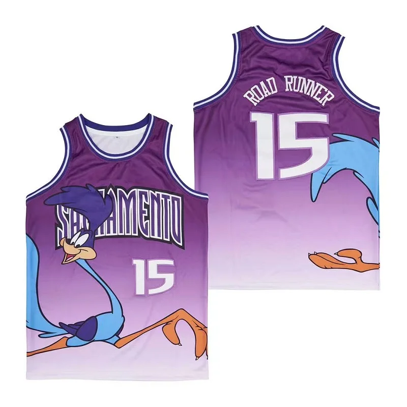 BG basketball jerseys 15 ROAD RUNNER jersey Embroidery sewing Outdoor sportswear Hip-hop culture movie purple 2021
BG basketball jerseys 15 ROAD RUNNER jersey Embroidery sewing Outdoor sportswear Hip-hop culture movie purple 2021
