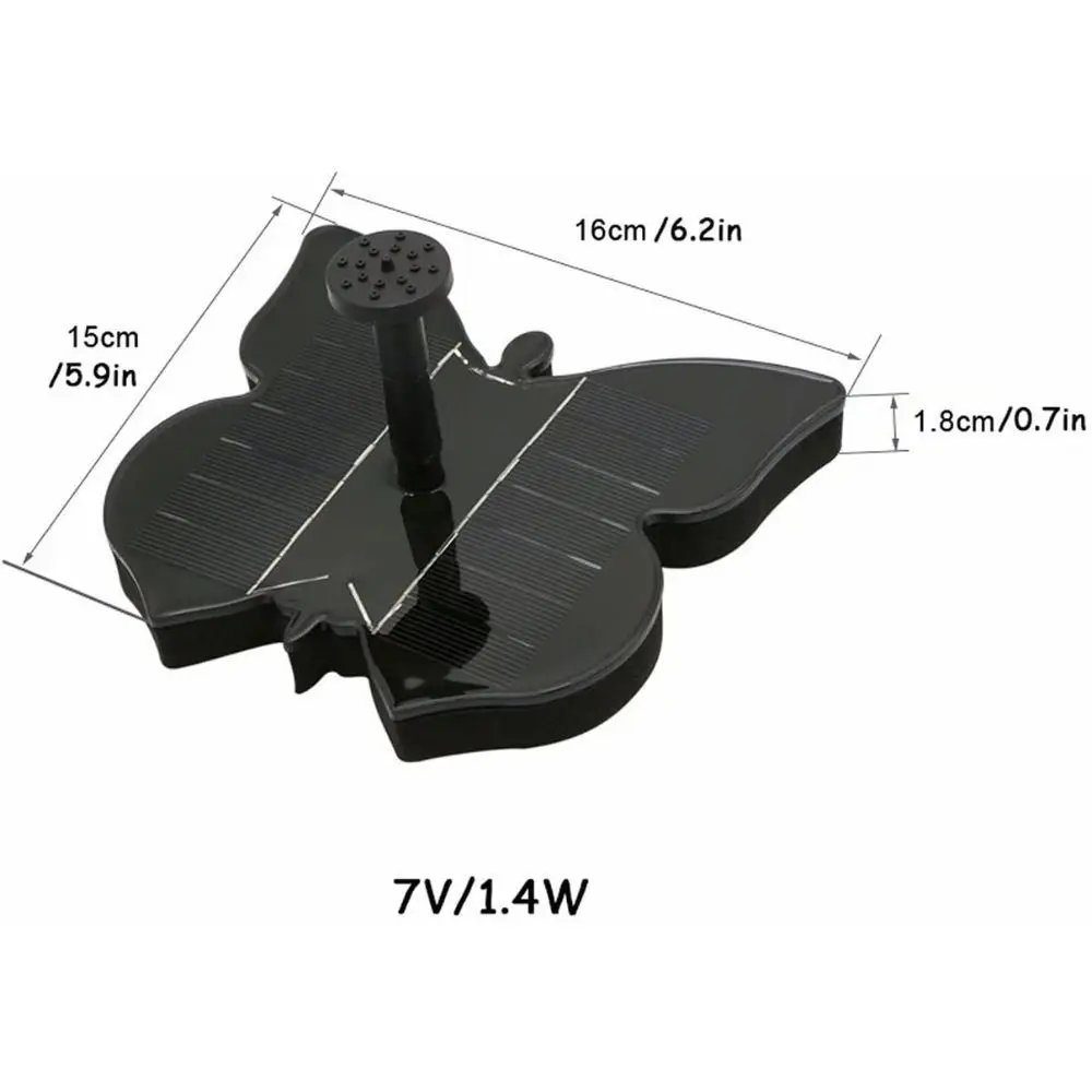 Butterfly Solar Water Pump Floating Bird Bath Fountain Outdoor Garden Pool Pond Pump Backyard Aquarium Waterfall Sprayer Decor
Butterfly Solar Water Pump Floating Bird Bath Fountain Outdoor Garden Pool Pond Pump Backyard Aquarium Waterfall Sprayer Decor