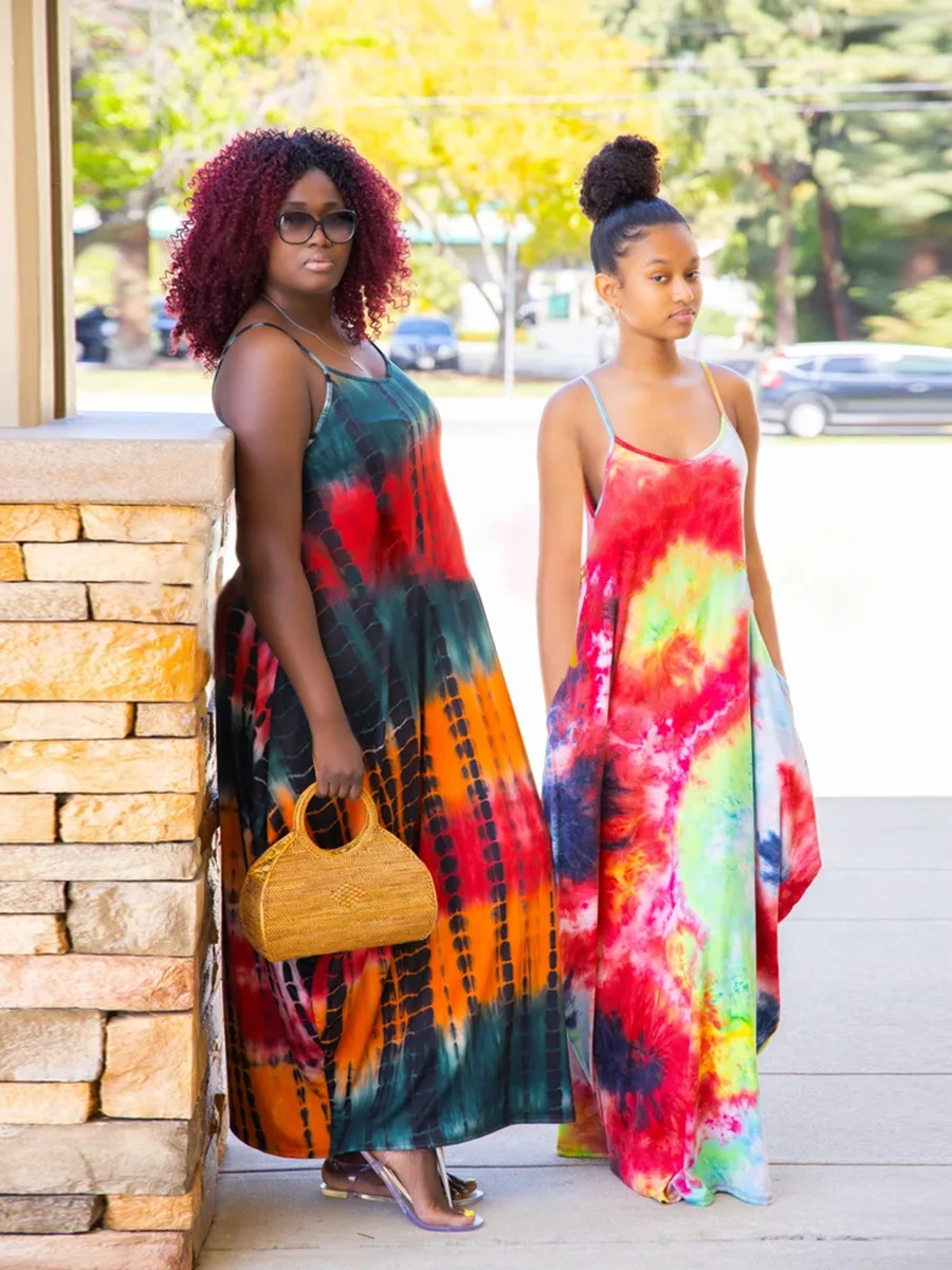 2021 Summer New Loose Tie-dyed Sleeveless Suspender Plus Size Dress Dress for Women
2021 Summer New Loose Tie-dyed Sleeveless Suspender Plus Size Dress Dress for Women