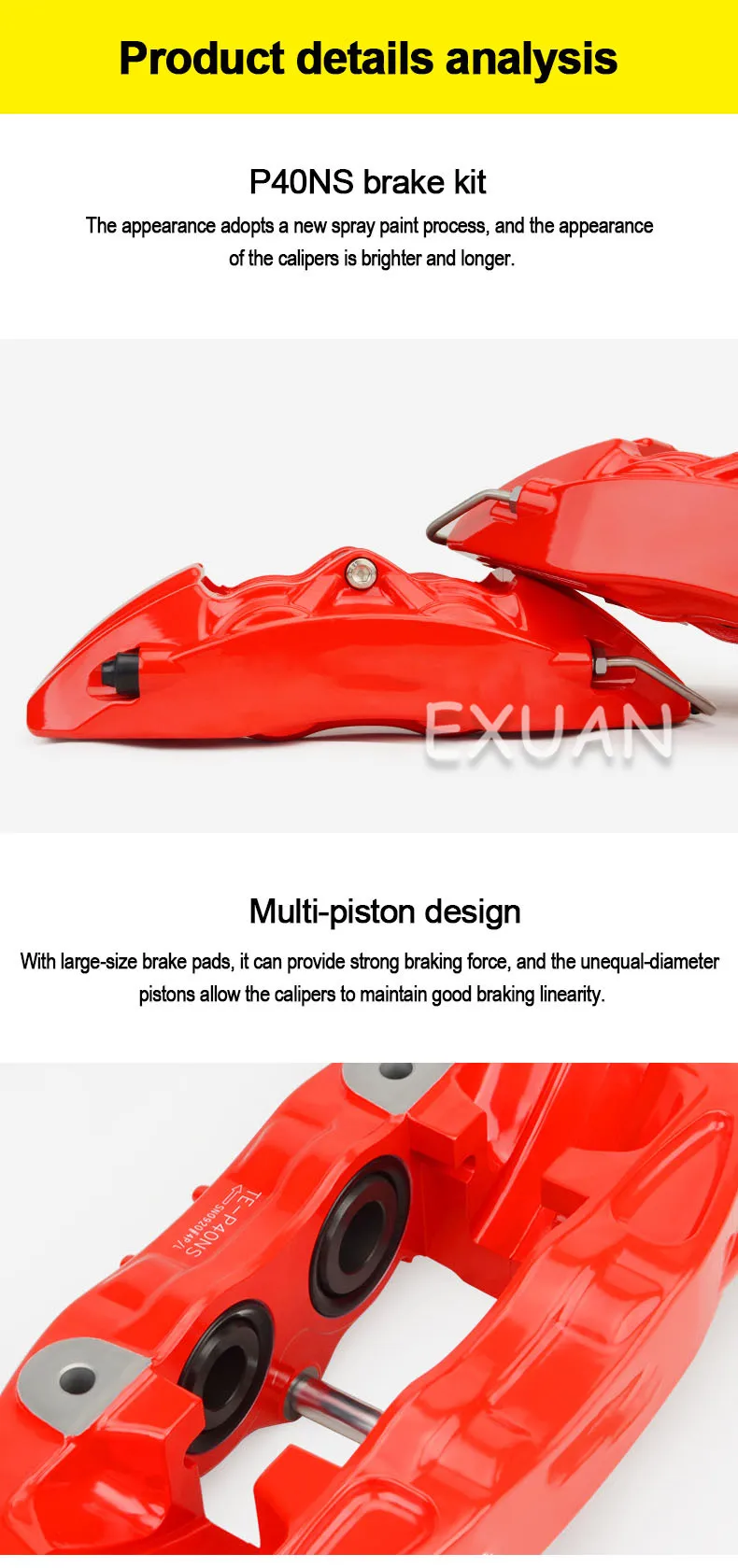 Automobile brake caliper kit/special car/two forged brake calipers/wheels over 18 inches/brake caliper accessories
Automobile brake caliper kit/special car/two forged brake calipers/wheels over 18 inches/brake caliper accessories
