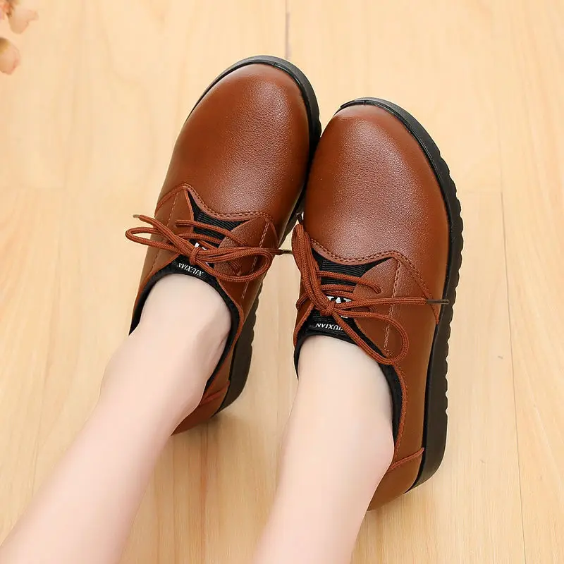 Soft Kitchen Anti-skid Mom Work Shoes Women Leather Oxford Flats Comfy Restaurant Lace Up Black Loafers Walking Shoes Size 42
Soft Kitchen Anti-skid Mom Work Shoes Women Leather Oxford Flats Comfy Restaurant Lace Up Black Loafers Walking Shoes Size 42