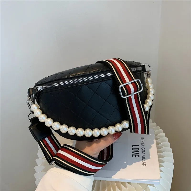Lingge Waist Bag Fashion PU Leather Shoulder Crossbody Bags Luxury Pearl Handbag Chest pack Designer Female Belt Bag Fanny pack
Lingge Waist Bag Fashion PU Leather Shoulder Crossbody Bags Luxury Pearl Handbag Chest pack Designer Female Belt Bag Fanny pack