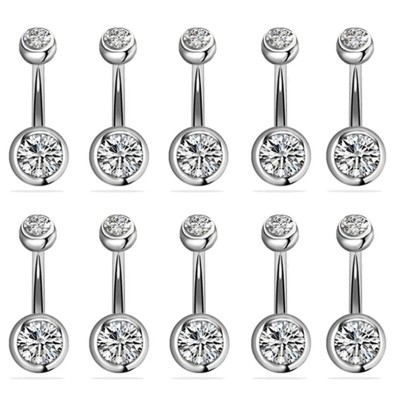 5/10/12/15Pcs Crystal Navel Belly Ring Stainless Steel Piercings Button Piercing Rings Colorful Crystal Body Jewelry
5/10/12/15Pcs Crystal Navel Belly Ring Stainless Steel Piercings Button Piercing Rings Colorful Crystal Body Jewelry