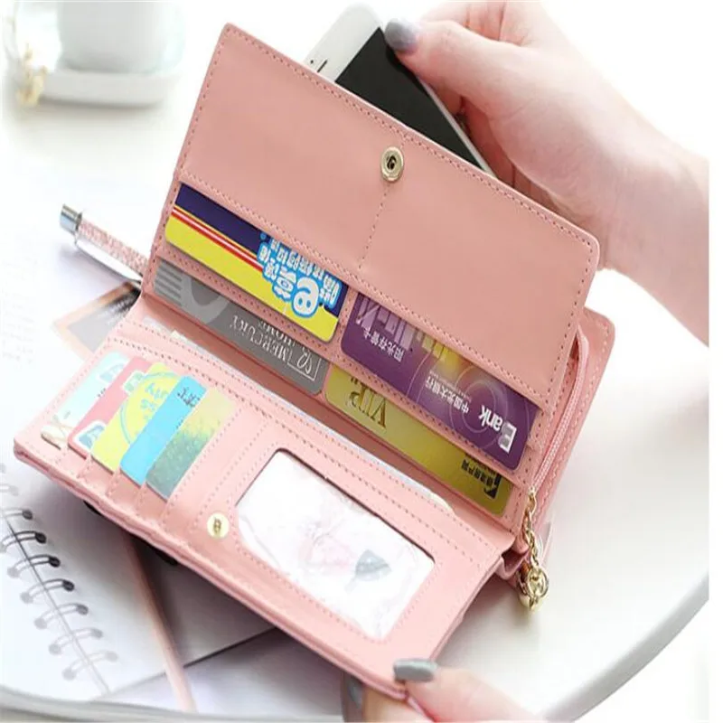 PU Leather Long Wallet Women Card Holder Purse Sweet Bow Cute Cat Pendant Tassel Ladies Clutch Phone Money Coin Bag Portemonnee
PU Leather Long Wallet Women Card Holder Purse Sweet Bow Cute Cat Pendant Tassel Ladies Clutch Phone Money Coin Bag Portemonnee