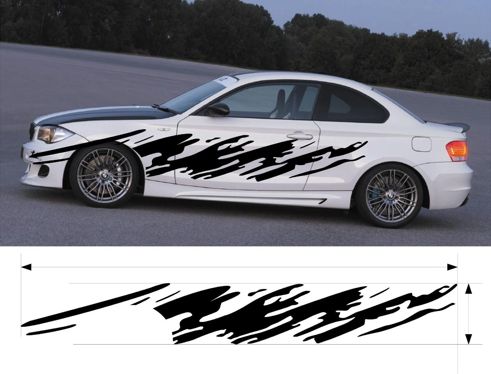 For 2Pcs VINYL GRAPHICS DECAL KITS CAR BOAT TRUCK CUSTOM SIZE COLOR VARIATION F1-37 Car styling
For 2Pcs VINYL GRAPHICS DECAL KITS CAR BOAT TRUCK CUSTOM SIZE COLOR VARIATION F1-37 Car styling