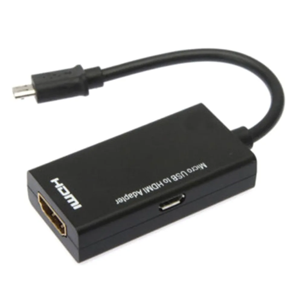 Micro USB к HDMI-совместимый 1080P HD аудио видео кабель для HDTV конвертер адаптеры Samsung Huawei