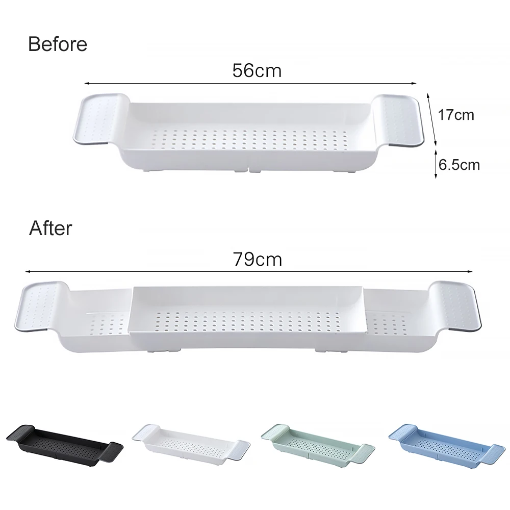 Retractable Bathtub Storage Rack Bath Tray Tub Multi-Function Bathroom Tool Towel Storage Shelf Kitchen Sink Drain Equipment 
Retractable Bathtub Storage Rack Bath Tray Tub Multi-Function Bathroom Tool Towel Storage Shelf Kitchen Sink Drain Equipment