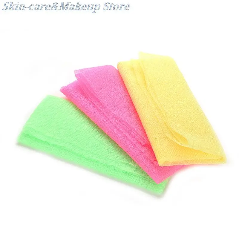 New Exfoliating Nylon Scrubbing Cloth Towel Bath Shower Body Cleaning Washing Sponges Scrubbers Products Pink Green Yellow 
New Exfoliating Nylon Scrubbing Cloth Towel Bath Shower Body Cleaning Washing Sponges Scrubbers Products Pink Green Yellow