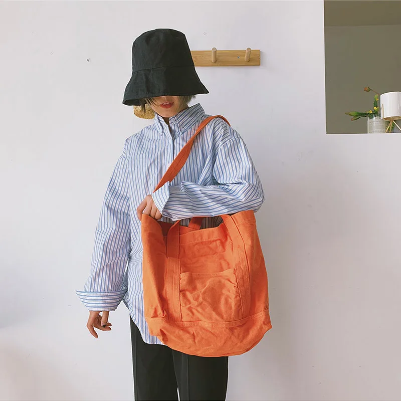 Large Capacity Canvas Shoulder Bags Solid Soft Denim Leisure Or Travel Bag for Women Fashion Fatchels Winter Package 2021
Large Capacity Canvas Shoulder Bags Solid Soft Denim Leisure Or Travel Bag for Women Fashion Fatchels Winter Package 2021