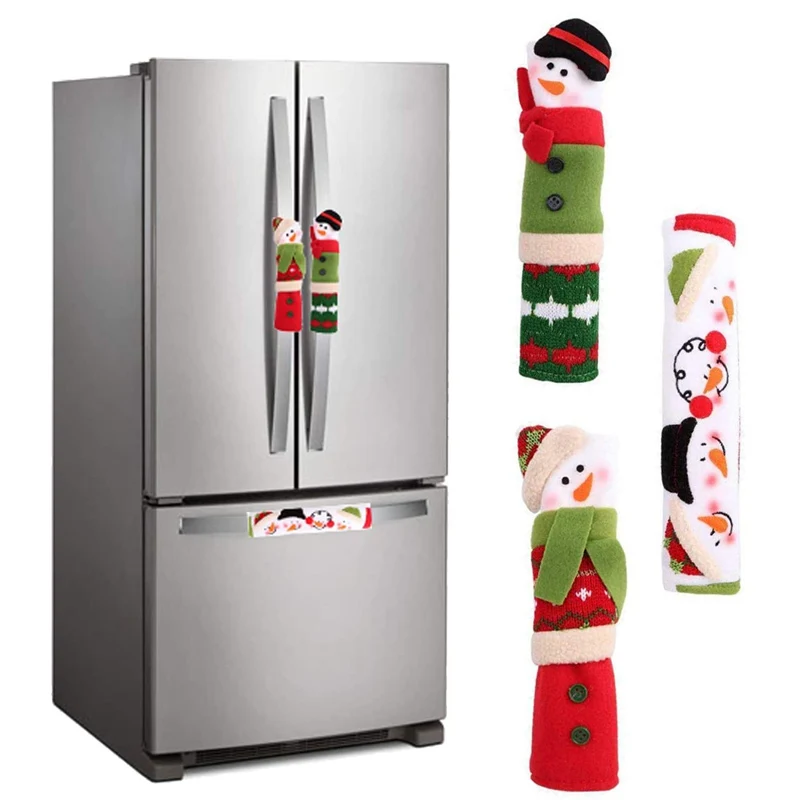 Refrigerator Door Handle 3 Piece Set Christmas Snowman Handle Cover Anti-static Anti-collision Protective Cover Xmas Decorations
Refrigerator Door Handle 3 Piece Set Christmas Snowman Handle Cover Anti-static Anti-collision Protective Cover Xmas Decorations