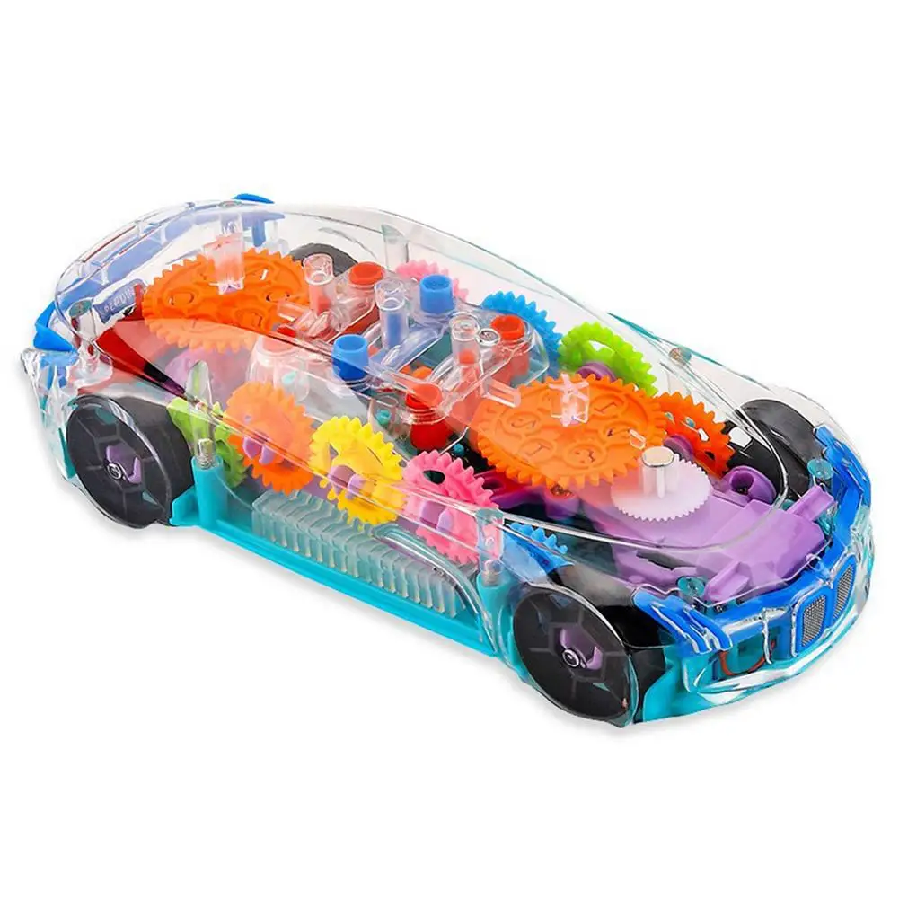 Transparent Toy Car Mechanical Battery Operated Race Car Toy 3D Lights Luminous Toy Car Multicolor Concept Musical Gear Car To
Transparent Toy Car Mechanical Battery Operated Race Car Toy 3D Lights Luminous Toy Car Multicolor Concept Musical Gear Car To