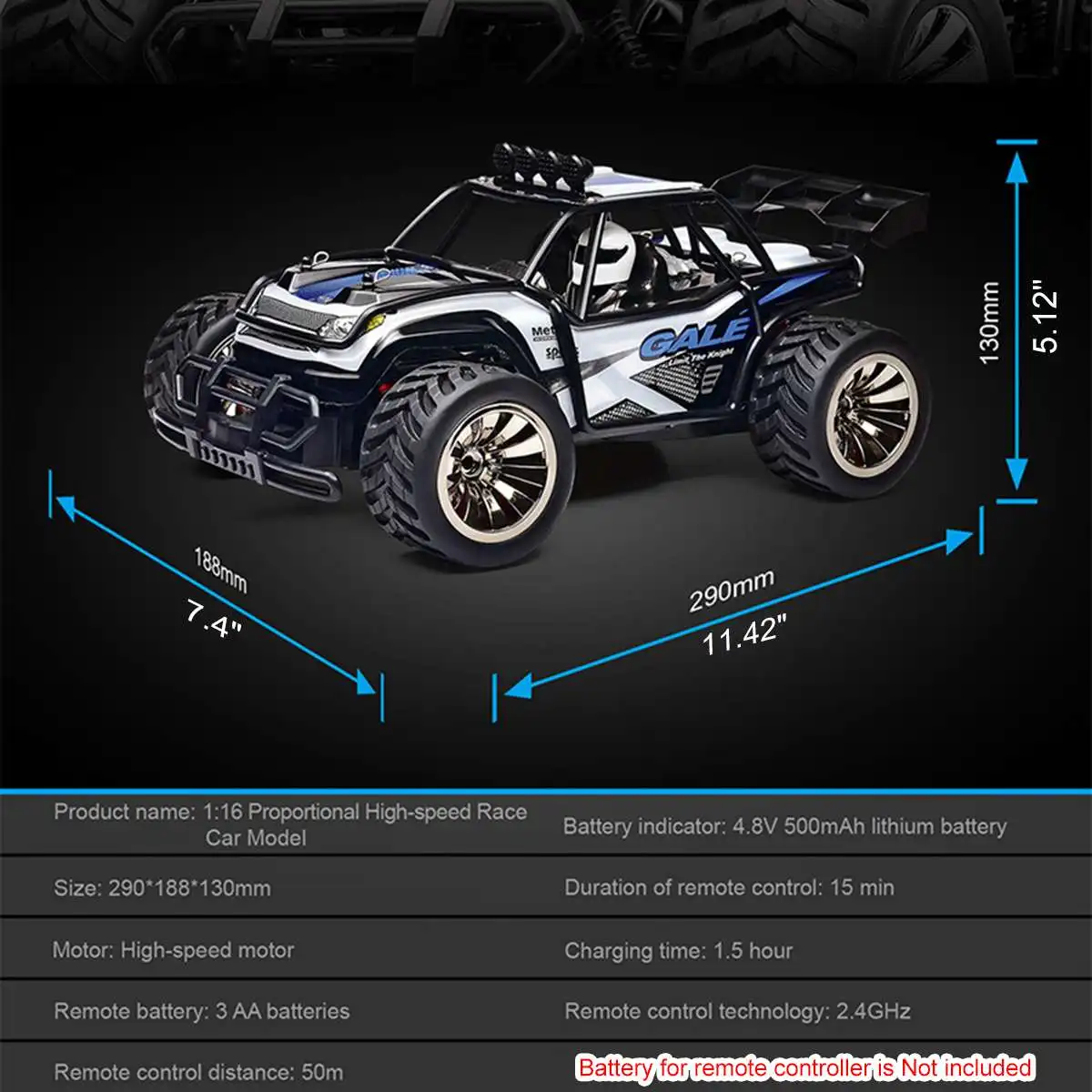 1:16 4WD RC Car 2.4G Radio Control RC Car Toys Buggy~ High speed RC Trucks Off-Road Rc Drift Driving Car Truck Toys for Children
1:16 4WD RC Car 2.4G Radio Control RC Car Toys Buggy~ High speed RC Trucks Off-Road Rc Drift Driving Car Truck Toys for Children