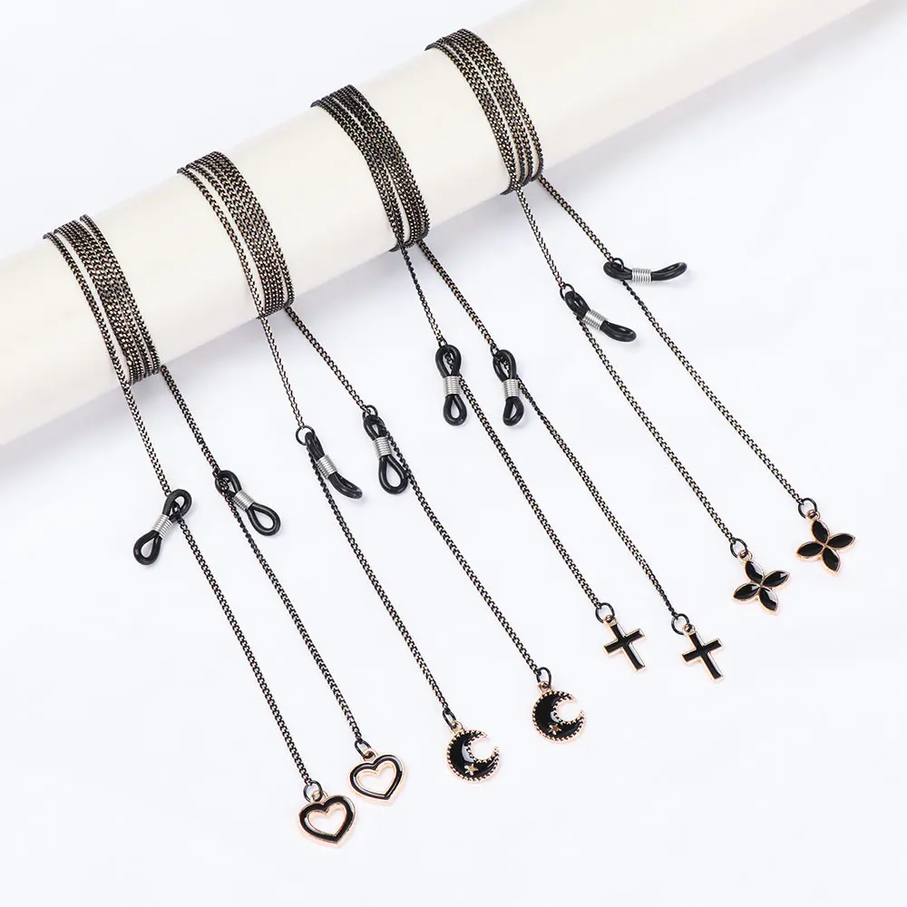 New Design Black Metal Glasses Chain Holder Fashion Sunglasses Lanyard Necklace Non Slip Eyeglasses Strap Eyewear Accessories
New Design Black Metal Glasses Chain Holder Fashion Sunglasses Lanyard Necklace Non Slip Eyeglasses Strap Eyewear Accessories