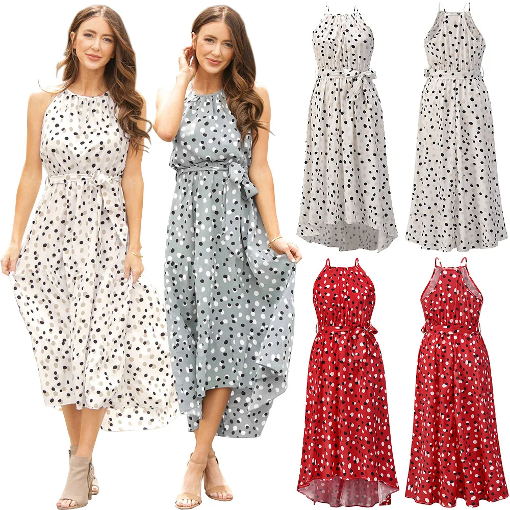 2021 Spring and Summer Sexy Slim Slimming Dress Polka Dot Print Sling Beach Long Skirt Dresses Women
2021 Spring and Summer Sexy Slim Slimming Dress Polka Dot Print Sling Beach Long Skirt Dresses Women