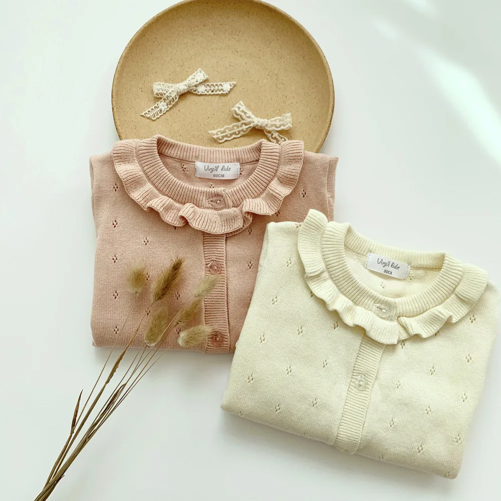 New 2021 Spring Kids Girls Long Sleeve Knit Ruffles Sweater Autumn Baby Clothing Girls Singe Breasted Sweaters Cardigan 1-7Yrs
New 2021 Spring Kids Girls Long Sleeve Knit Ruffles Sweater Autumn Baby Clothing Girls Singe Breasted Sweaters Cardigan 1-7Yrs