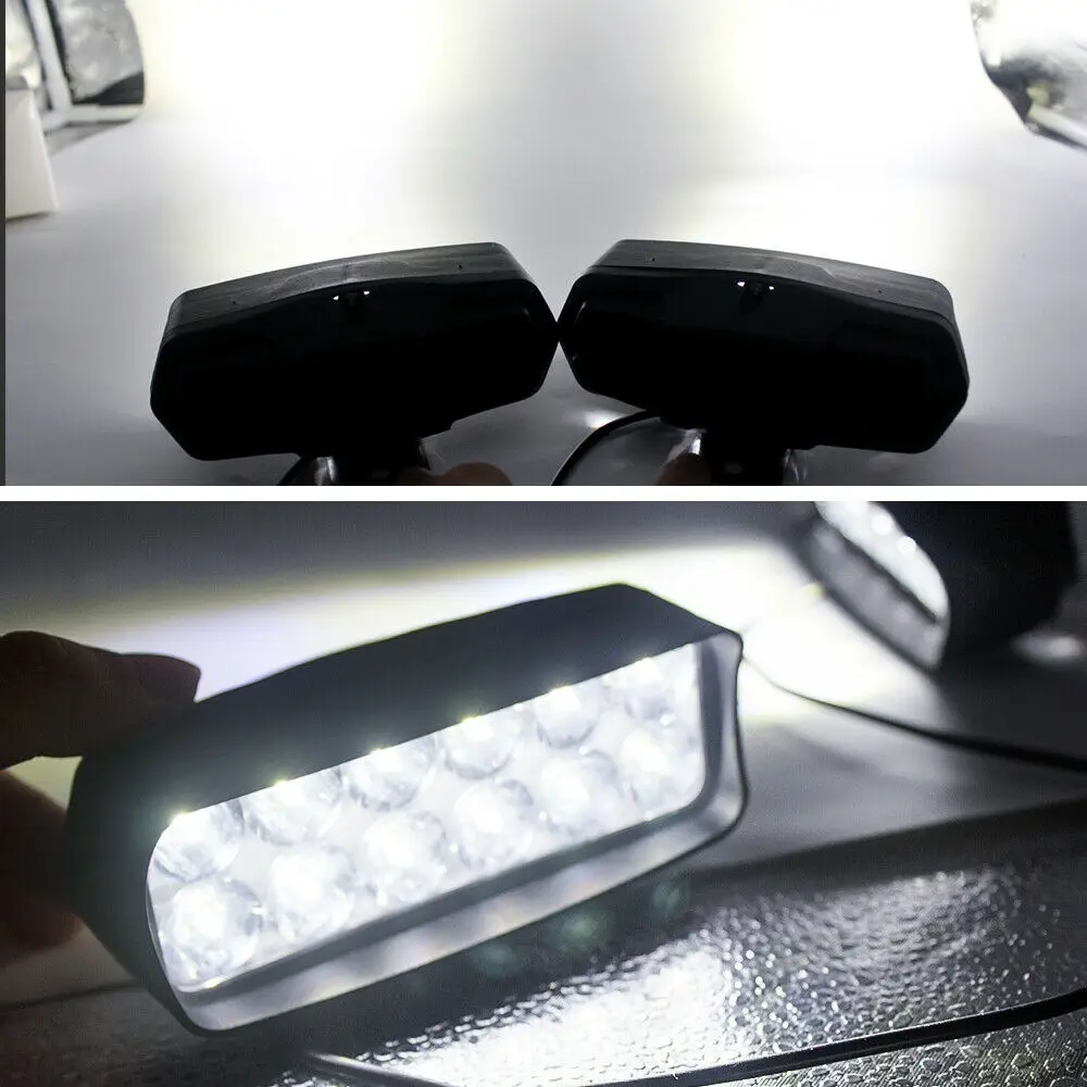 2Packs Eight LED Motorcycle Motorbike Headlight Fog Spot Lights Bulb & Switch Auto Interior Parts Car Accessories Led Lights
2Packs Eight LED Motorcycle Motorbike Headlight Fog Spot Lights Bulb & Switch Auto Interior Parts Car Accessories Led Lights