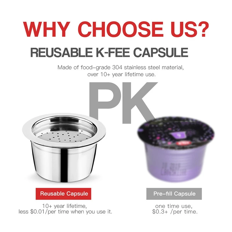 1Set Reusable Coffee Filters Coffee Capsule Refill Pod for Caffitaly K-Fee Coffee Machine Kitchen Accessory
1Set Reusable Coffee Filters Coffee Capsule Refill Pod for Caffitaly K-Fee Coffee Machine Kitchen Accessory