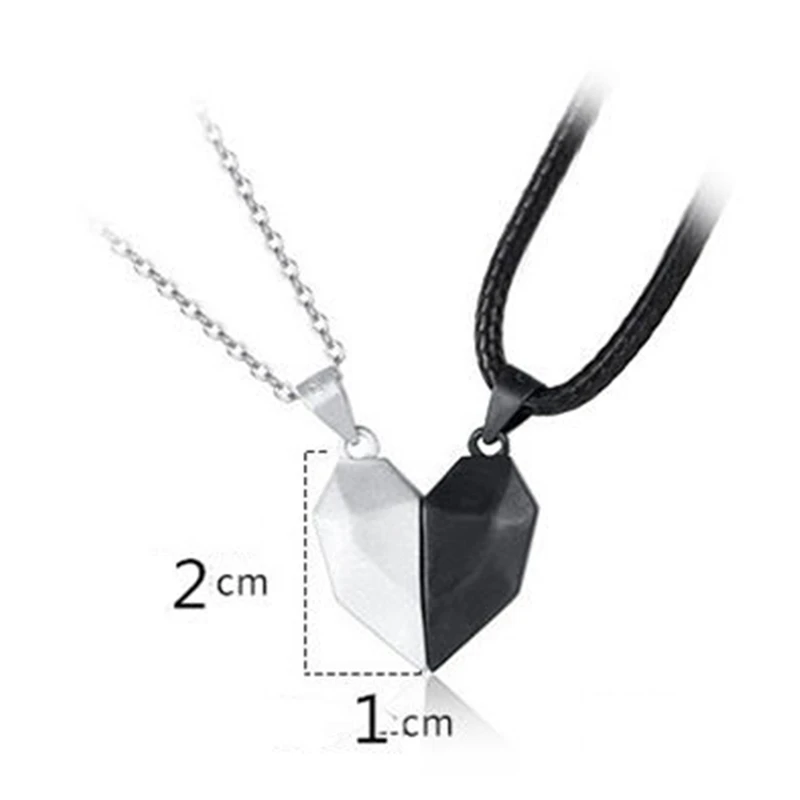2Pcs Magnetic Couple Necklace Heart Shaped Wishing Stone Pendant Multi-faceted Charm Necklace Women's Valentine's Day Gift 2021
2Pcs Magnetic Couple Necklace Heart Shaped Wishing Stone Pendant Multi-faceted Charm Necklace Women's Valentine's Day Gift 2021