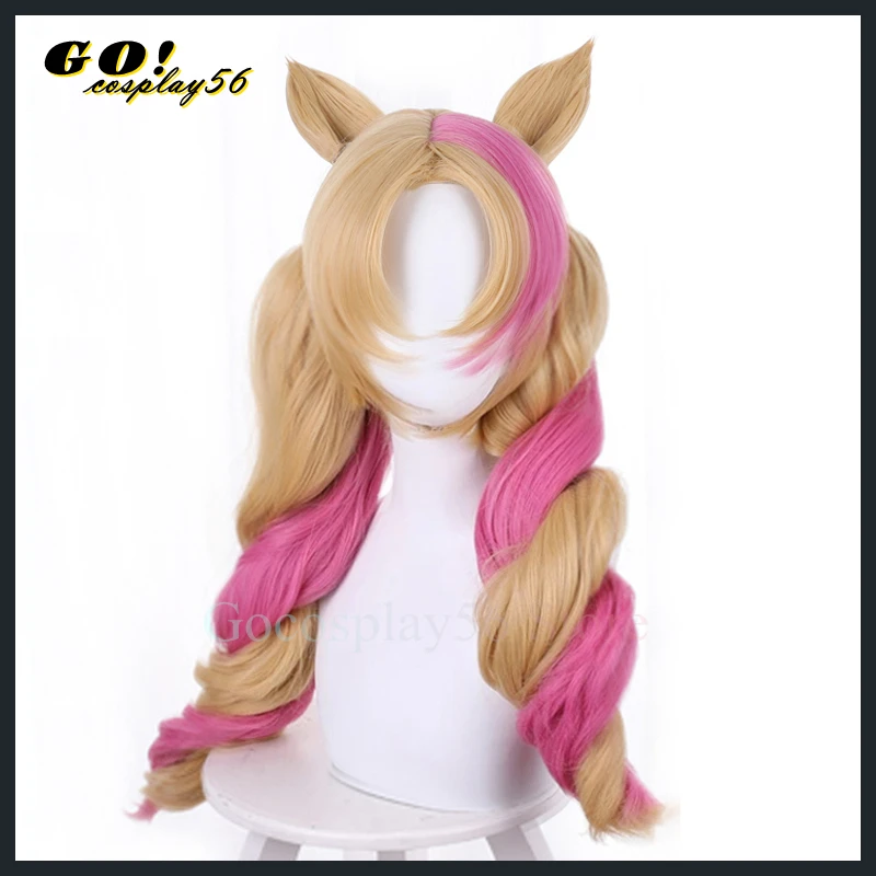 Парик для косплея Cafe Cutie LOL Gwen, золотисто-розовый конский хвост, 50 см, длинные вьющиеся волосы, витые завитки, женские милые ролевые игры
Парик для косплея Cafe Cutie LOL Gwen, золотисто-розовый конский хвост, 50 см, длинные вьющиеся волосы, витые завитки, женские милые ролевые игры