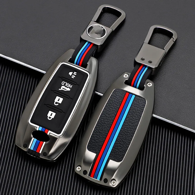

Car Key Case Cover Key Bag For Infiniti QX50 QX60 Q70L 2020 Smart Remout Key Protect Shell Accessories Car-Styling Keychain