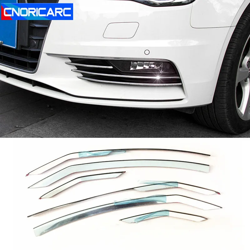 CNORICARC Stainless Steel Car Front Fog Lamp Trim Strips For Audi A3 Sedan Auto Lights Decoration Sticker Exterior Accessories
CNORICARC Stainless Steel Car Front Fog Lamp Trim Strips For Audi A3 Sedan Auto Lights Decoration Sticker Exterior Accessories