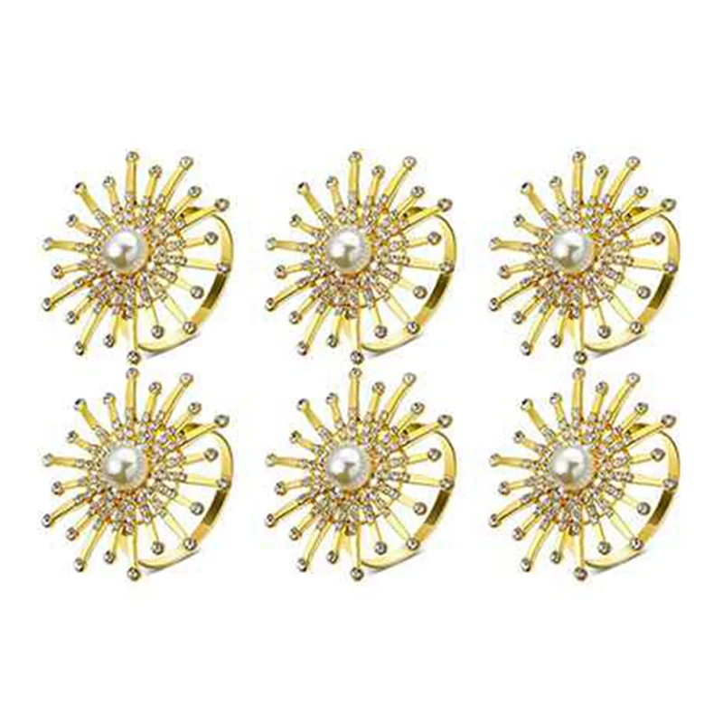 Upscale Exquisite Crystal Mesh Drill Sunflower Napkin Buckles Napkin Ring Clasp Wedding Party Table Decoration 6 Pcs
Upscale Exquisite Crystal Mesh Drill Sunflower Napkin Buckles Napkin Ring Clasp Wedding Party Table Decoration 6 Pcs